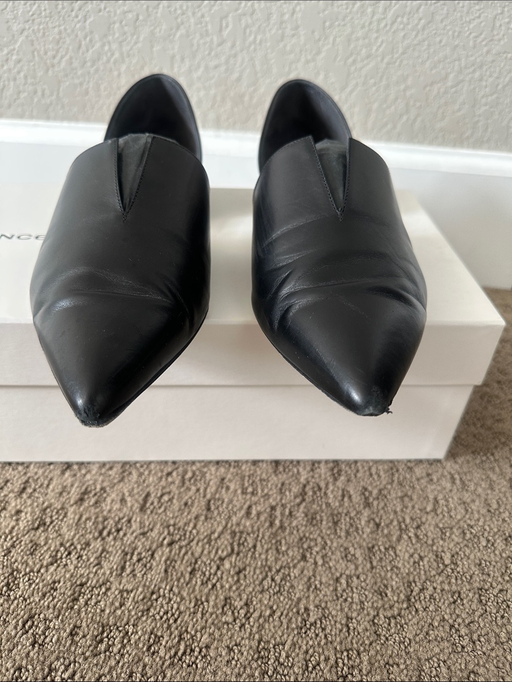 Vince Darlington Flats Black Leather - Picture 5 of 7